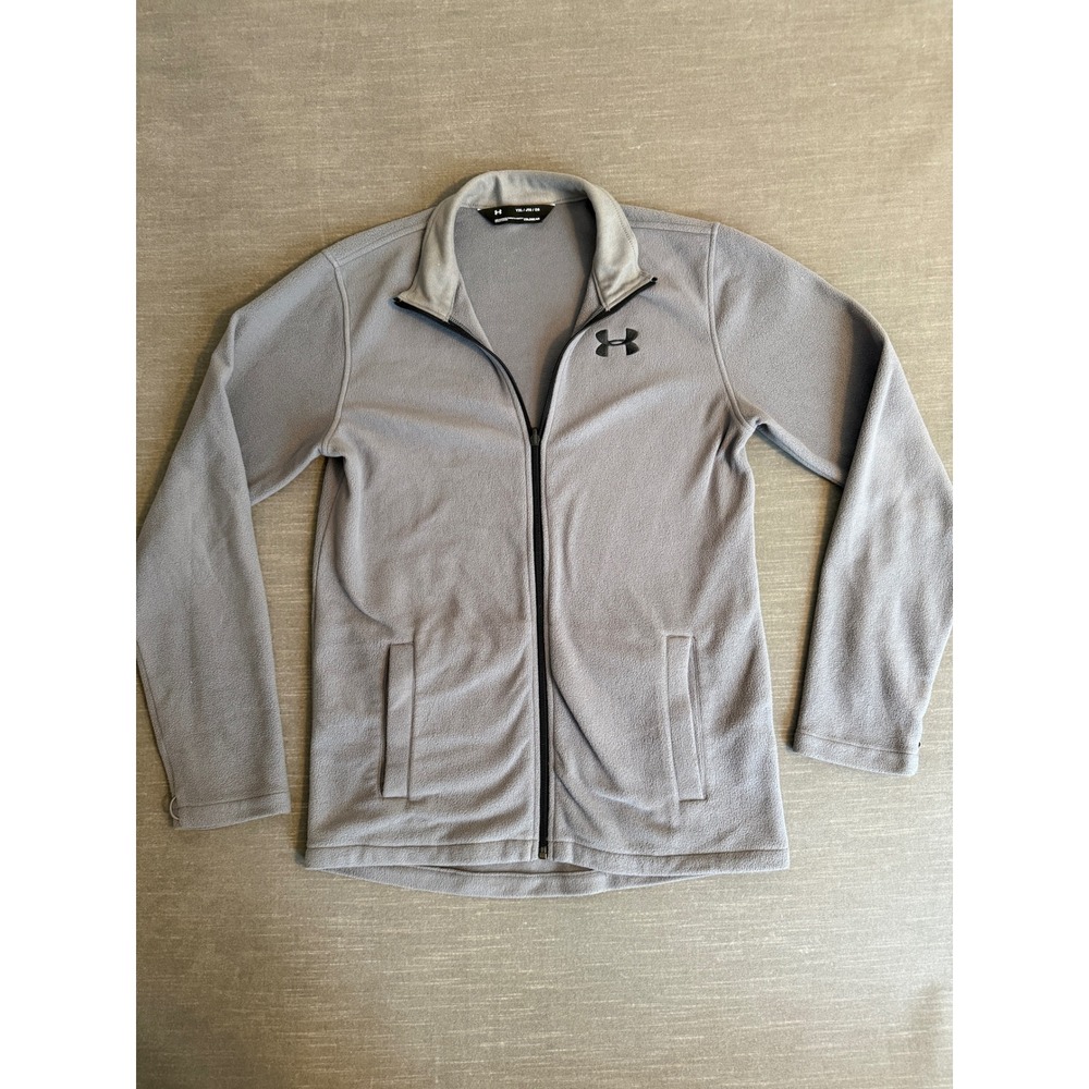 Under Armour Kids ColdGear Full Zip Fleece Jacket Gray Youth XL NMXYC4L600114‎